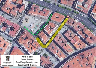 Comienzan las obras de mejora en la calle Santos Jiménez