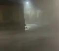Instantes de la tormenta caída en Pedraza. RADIO ARTE