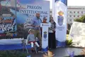 Un momento del pregón de Santa Marta con Javi Gallo como protagonista