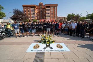 Homenaje en Aranda de Duero al ciclista Iván Meléndez, fallecido este sábado durante la Vuelta Junior | ICAL
