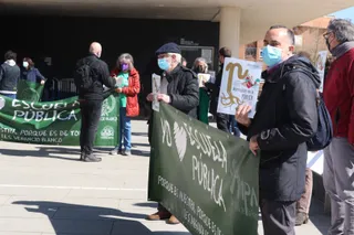 GALERÍA | Concentración de Fedampa frente a la Delegación Territorial de la Junta en Salamanca