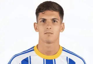 Iván Romero, jugador del Recreativo de Huelva.