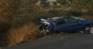 Un joven herido en una salida de vía en Peralejos de Arriba