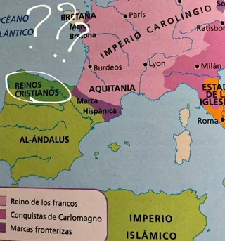 Polémica por un libro de texto que borra del mapa a los reinos de Asturias y León