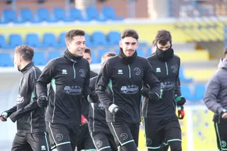 Lamadrid, en su último entrenamiento con Unionistas / FOTO SALAMANCA24HORAS