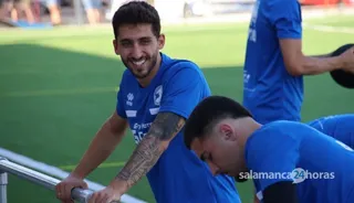Álvaro Gómez, durante un entrenamiento | FOTO SALAMANCA24HORAS.COM