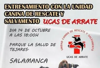 Anulado el entrenamiento con la unidad canina de rescate y salvamento en Tejares