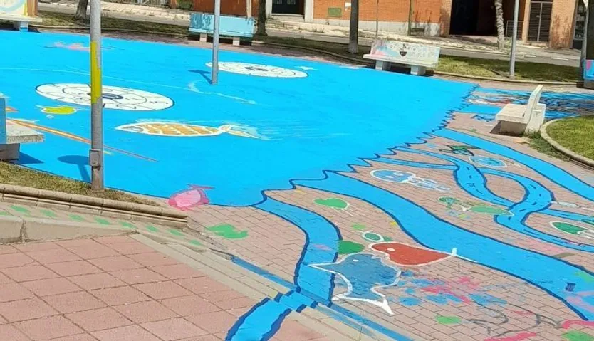 La asociación ‘La Aldehuela’ asegura que la actividad de pintura que critican los vecinos “estaba autorizada” y pretendía “dar participación al barrio”