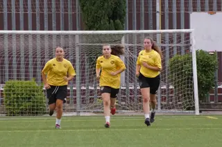 El Salamanca Fútbol Femenino. Primer entrenamiento de la pretemporada.