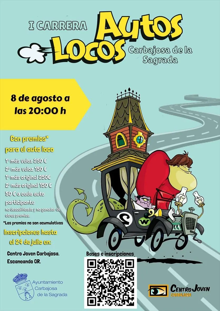 Carbajosa de la Sagrada celebrará este verano la I Carrera de Autos Locos