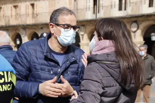 Concentración y minuto de silencio acompañando a las Víctimas del Terrorismo de Salamanca.