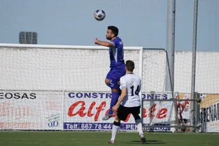 Antonio Paz, en el derbi ante el Salamanca CF UDS B.