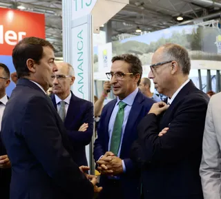 Alfonso Fernández Mañueco y Juan Manuel Corchado en Salamaq