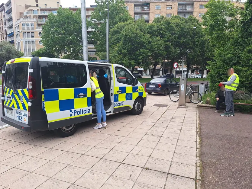 Herida una persona en la Plaza de España