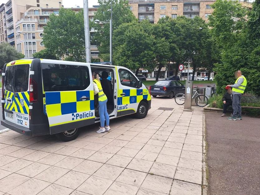 Herida una persona en la Plaza de España