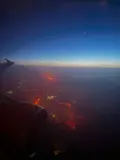 Así se ven desde un avión comercial los incendios que han obligado a declarar la emergencia nacional- Salamanca24horas desde un avión