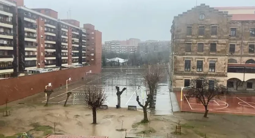 Nieve en Salamanca capital