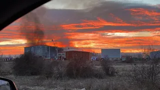 Imagen del fuego que ha afectado a Cascajares. EP