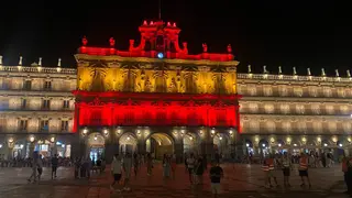  La fachada del Ayuntamiento de Salamanca lucirá un año más los colores de España por el Día Nacional - Salamanca24horas