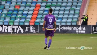 Diego Hernández, en la visita del Palencia Cristo Atlético al Helmántico | FOTO SALAMANCA24HORAS.COM