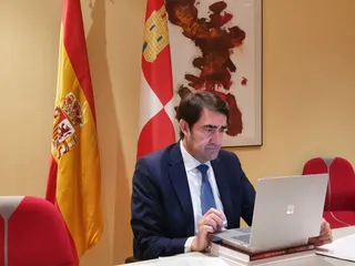 Juan Carlos Suárez-Quiñones, consejero de de Fomento y Medio Ambiente, durante la Conferencia Sectorial de Vivienda y Suelo