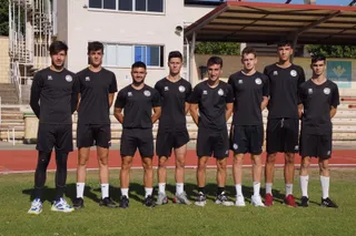 Ocho de los once canteranos de Unionistas en los entrenamientos de pretemporada.
