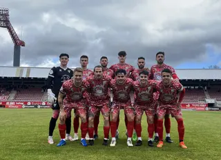 Once inicial del Guijuelo en Santiago de Compostela | FOTO CD GUIJUELO