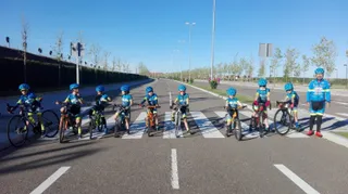 Amplia presencia de la Escuela de Ciclismo Salmantina en Guijuelo