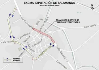 Corte de tráfico el viernes en pleno núcleo urbano