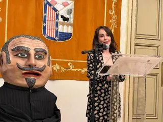 La concejala de Festejos y Tradiciones, Carmen Seguín en la presentación de la programación del Lunes de Aguas. Foto SALAMANCA24HORAS.COM