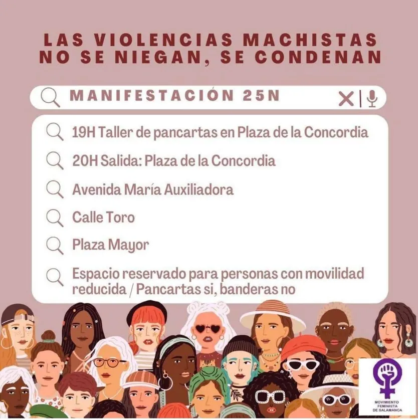 25N, MOVIMIENTO FEMINISTA DE SALAMANCA