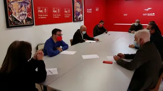 Reunión entre el PSOE y UGT