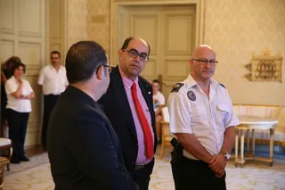 Recepción a Agrupación de Voluntarios de Protección Civil
