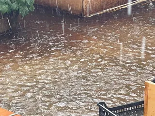 Fuerte tromba de agua