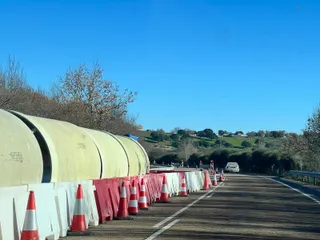Obras en la carretera N-620, Martín de Yeltes (Puentes de Castillejo). Foto SALAMANCA24HORAS.COM | Salamanca24horas