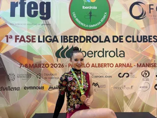 Carla Yáñez, del Club Rítmica Salamanca | FOTO CLUB RÍTMICA SALAMANCA