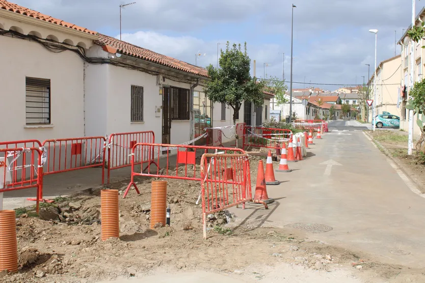 Estado de las obras de la segunda fase de urbanización del barrio de La Vega