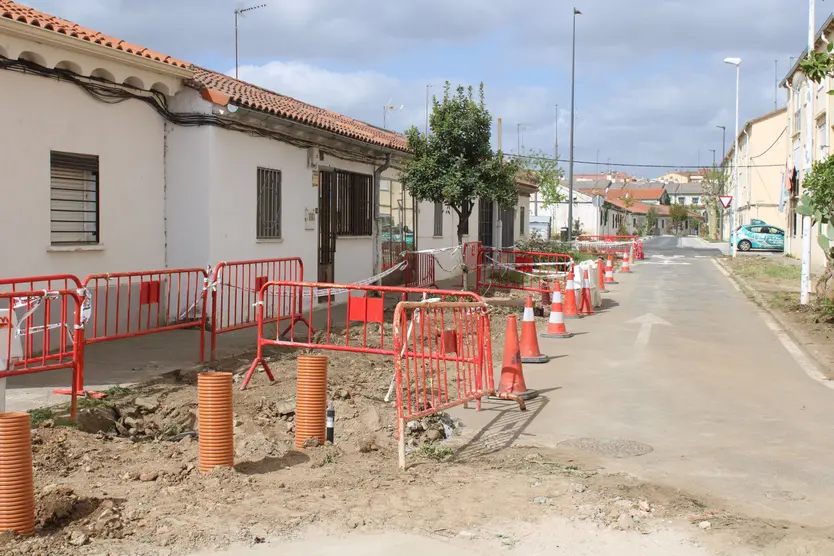 Estado de las obras de la segunda fase de urbanización del barrio de La Vega