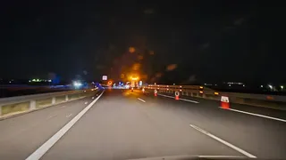Un acciente entre dos turismos en la A-62