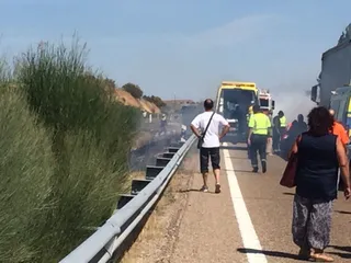 Accidente furgoneta A-62