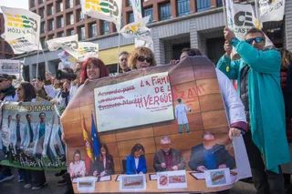 Manifestación contra el Estatuto Marco a las puertas del Ministerio de Sanidad | EP