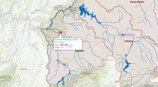 Mapa de la situación de los ríos en Salamanca a fecha de 29 de enero de 2026 | CHD