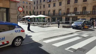 Acordonada la plaza de la Constitución