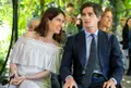 El duque de Huéscar acompañado por su esposa. Imagen EP 