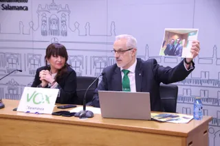 Rueda de prensa de Pérez de la Sota y Maria Carpio