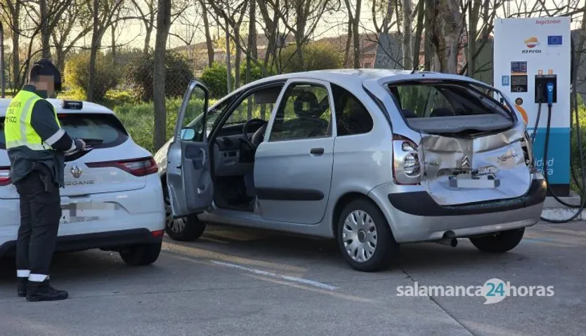 Una herida tras una colisión por alcance en la rotonda de Buenos Aires