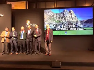 La Diputación presenta en Fitur la recuperación de la vía férrea La Fregeneda-Barca D'Alva