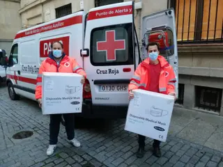 Salamanca recibe el mayor envío de mascarillas desde el comienzo de la pandemia