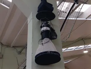 Trampas para mosquitos repartidas por las naves ganaderas de Salamaq. 