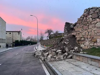 Caída de parte de la muralla en la Vaguada de la Palma | Patricia Hernández